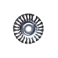 Щетка плоская для УШМ 125 мм (5), чёрная, крученая проволока,"Maximum" MX 17900