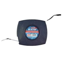 Рулетка измерительная  геодезическая черная с железной лентой, 20 м, "Maximum" MX 11120