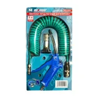 Пистолет продувочный комплект со шлангом 5м  6×4 мм + Т фитинг быстросъемный, "MAXIMUM" MX 14909